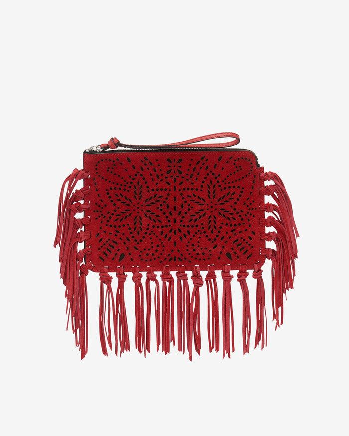isabel marant Pochette Flat Pouch Femme rouge