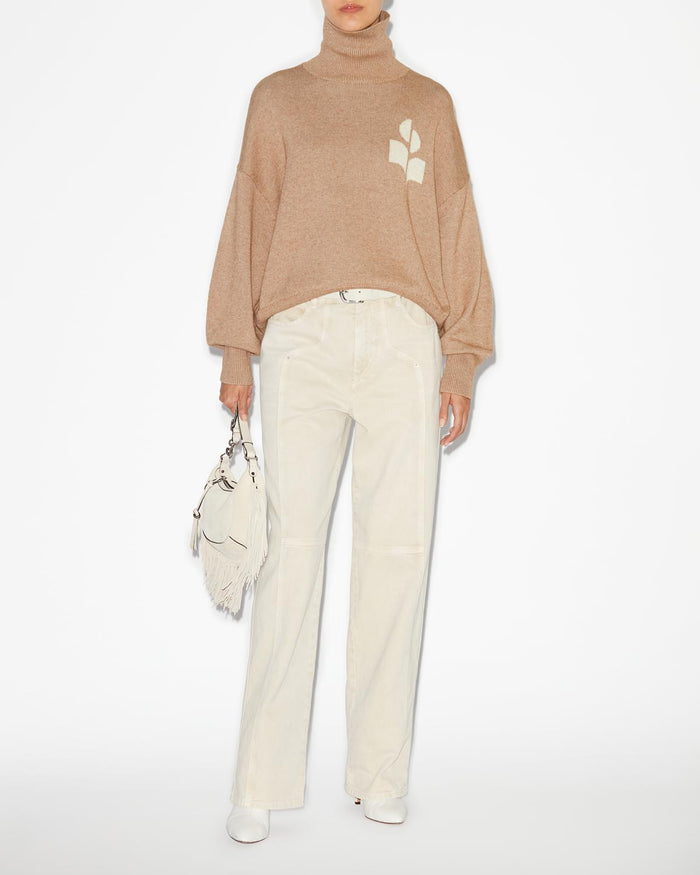 Isabel Marant Pull Coton Nash Femme Camel