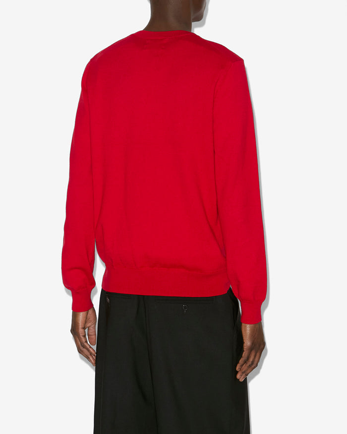 Isabel Marant PULL EVANS Homme Coquelicot