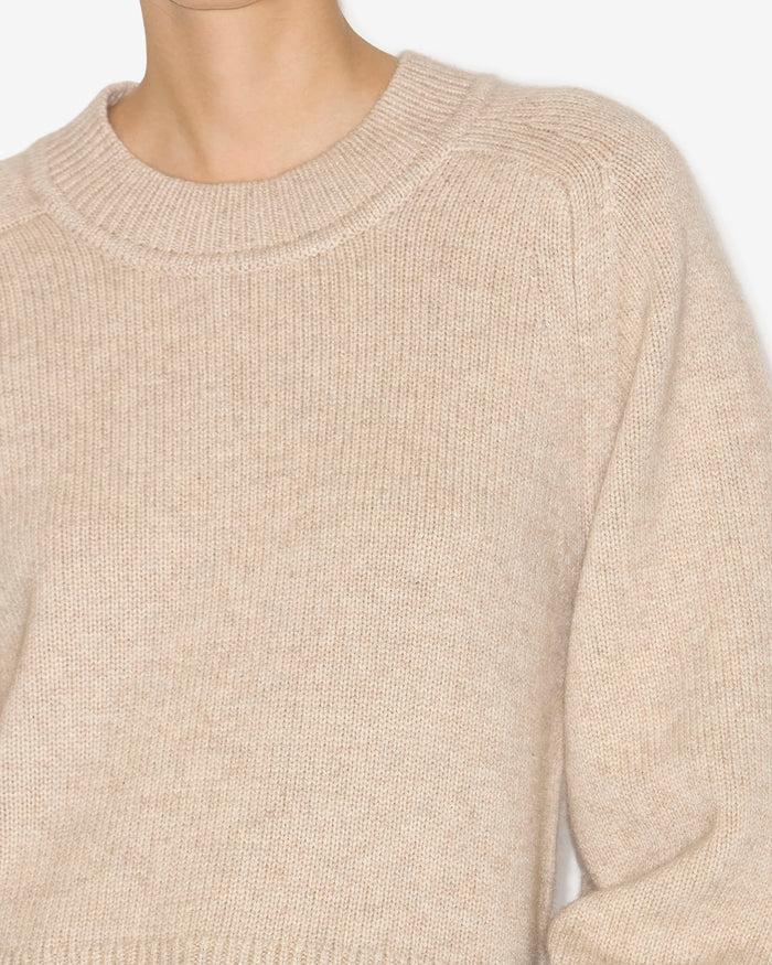 Isabel Marant PULL LEANDRA Femme Beige Clair