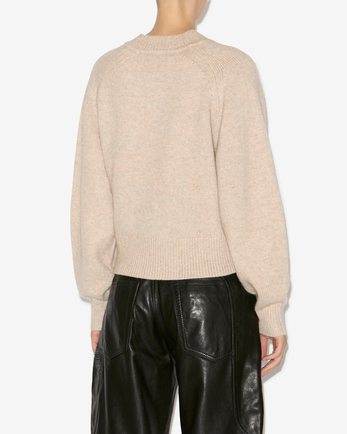 Isabel Marant PULL LEANDRA Femme Beige Clair