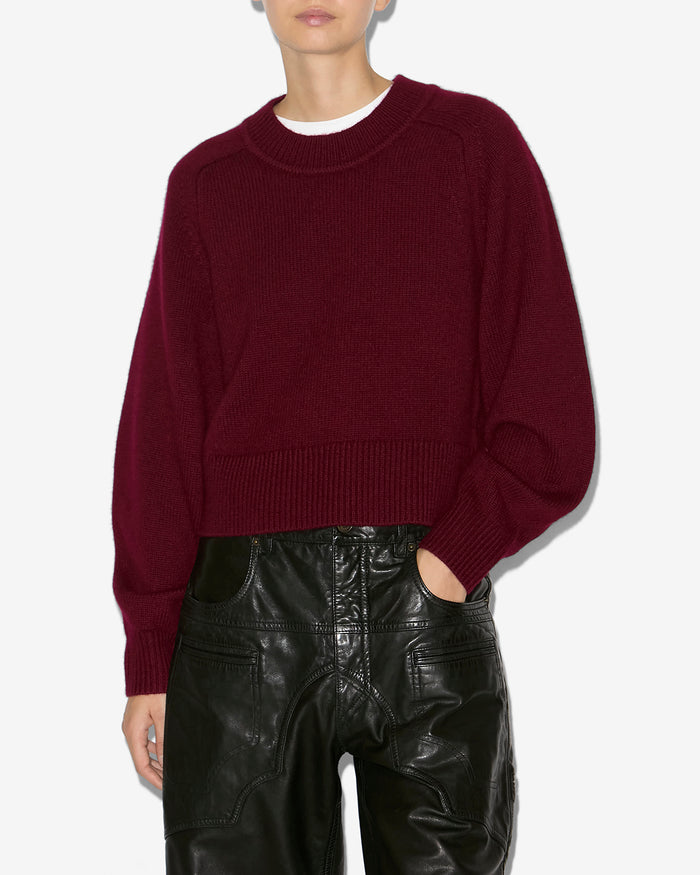 Isabel Marant PULL LEANDRA Femme Bordeaux