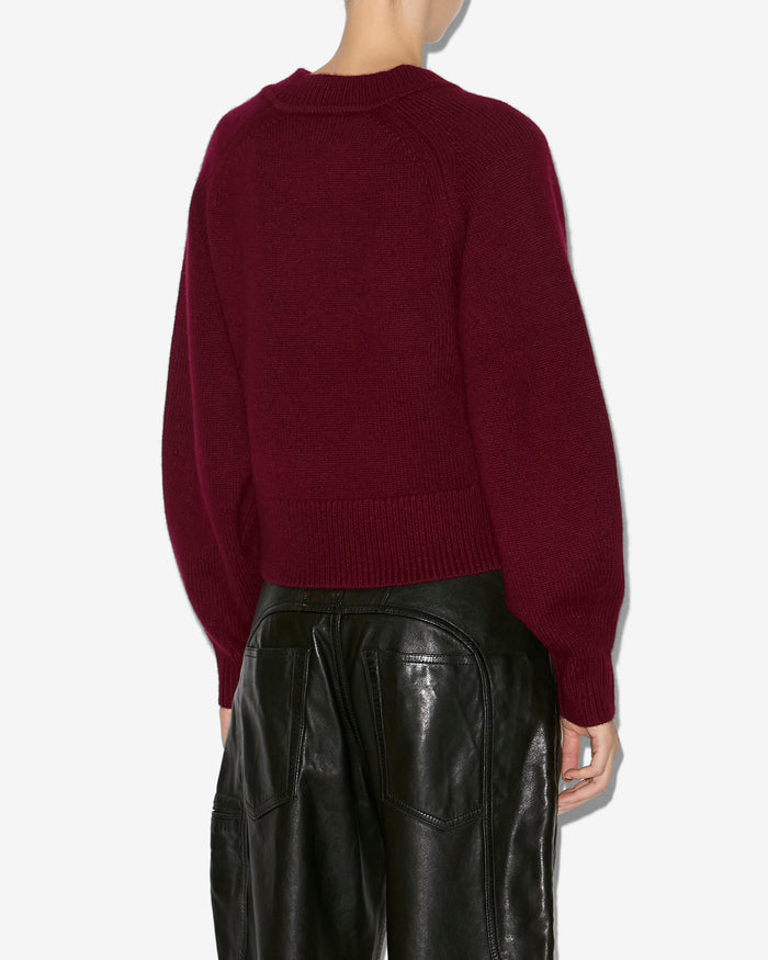 Isabel Marant PULL LEANDRA Femme Bordeaux