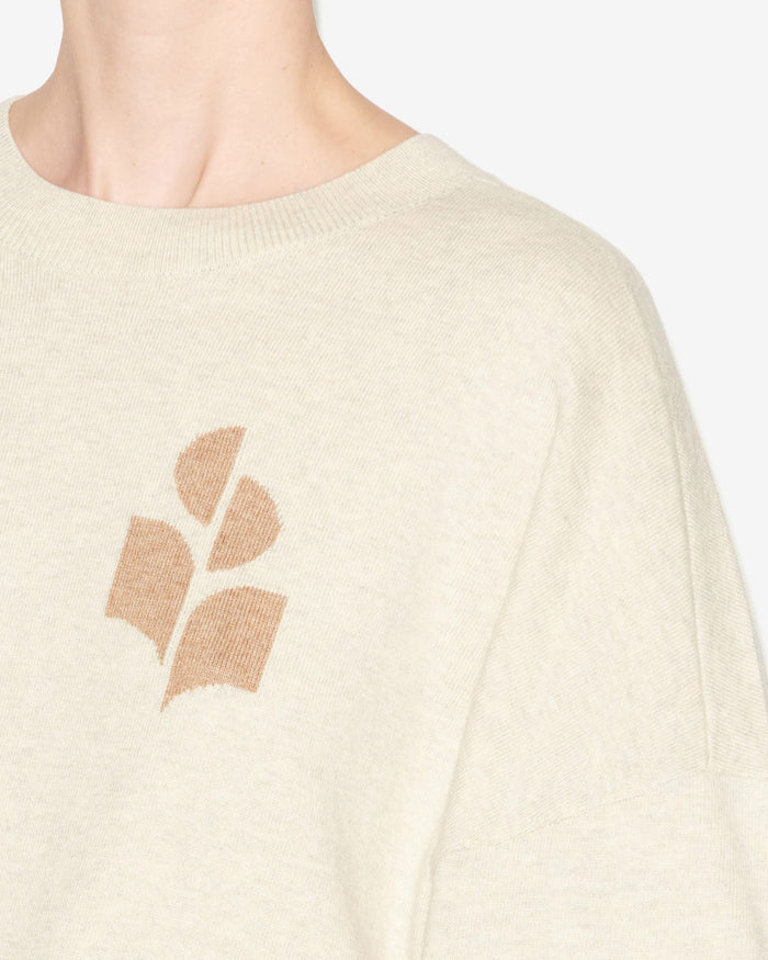 Isabel Marant Pull Marisans Femme Gris Clair-camel