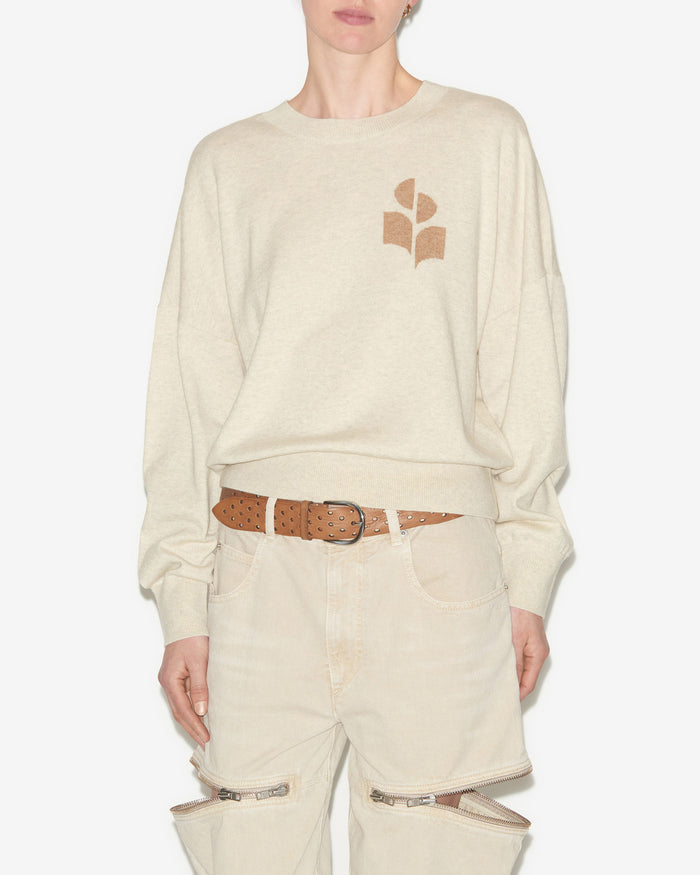 Isabel Marant Pull Marisans Femme Gris Clair-camel