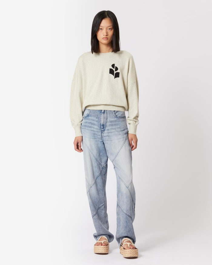 Isabel Marant Pull Marisans Femme Gris Clair