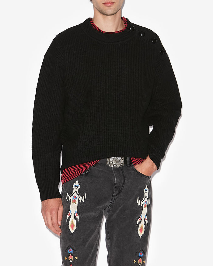Isabel Marant PULL RUDEL Homme Noir