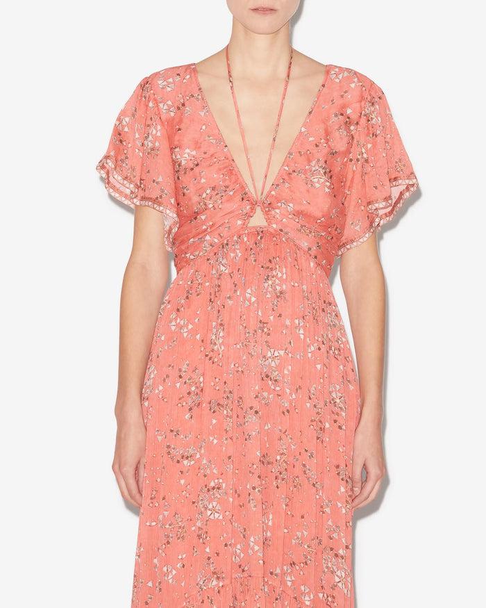 Isabel Marant Robe Agathe Femme Rosé
