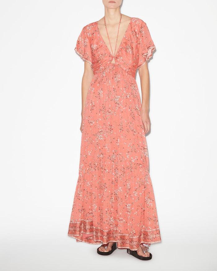 Isabel Marant Robe Agathe Femme Rosé
