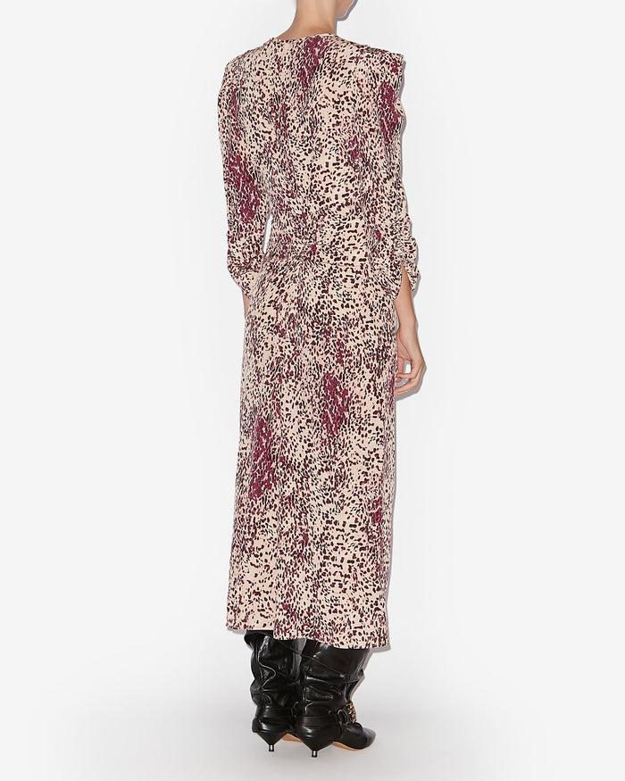 Isabel Marant ROBE ALBINI Femme Violet-écru