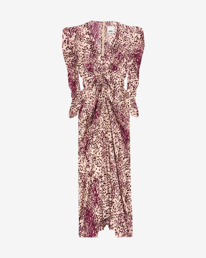 Isabel Marant ROBE ALBINI Femme Violet-écru