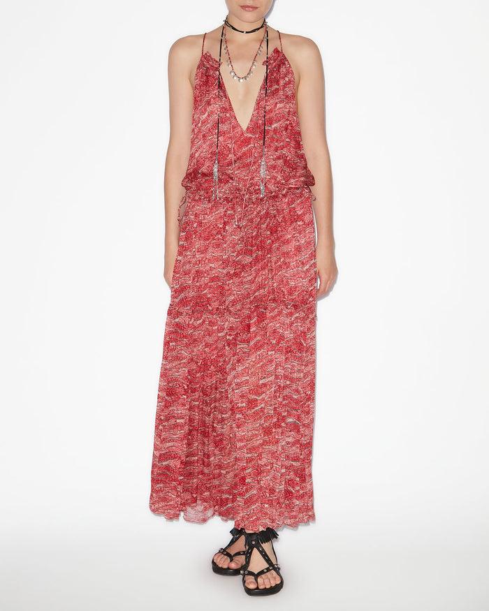 isabel marant ROBE ALITA Femme rouge