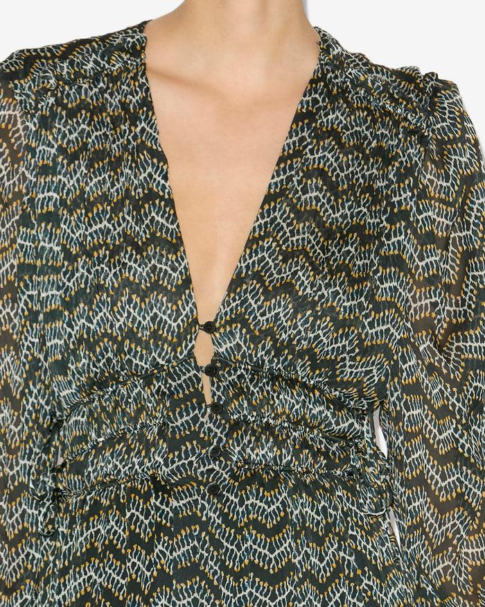 Isabel Marant ROBE AMARA Femme Noir Délavé