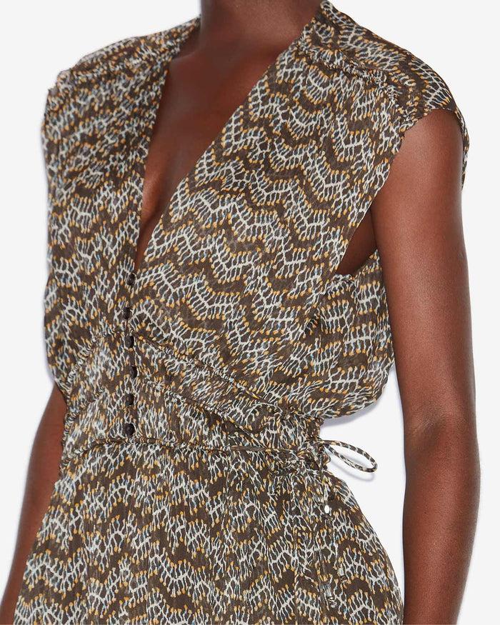 Isabel Marant ROBE ANAWA Femme Noir Délavé