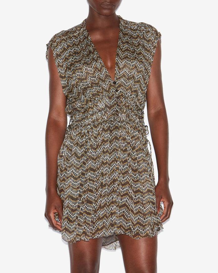 Isabel Marant ROBE ANAWA Femme Noir Délavé