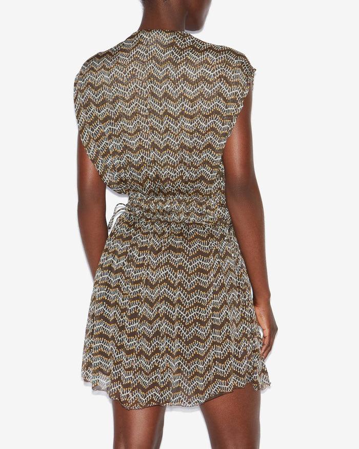 Isabel Marant ROBE ANAWA Femme Noir Délavé