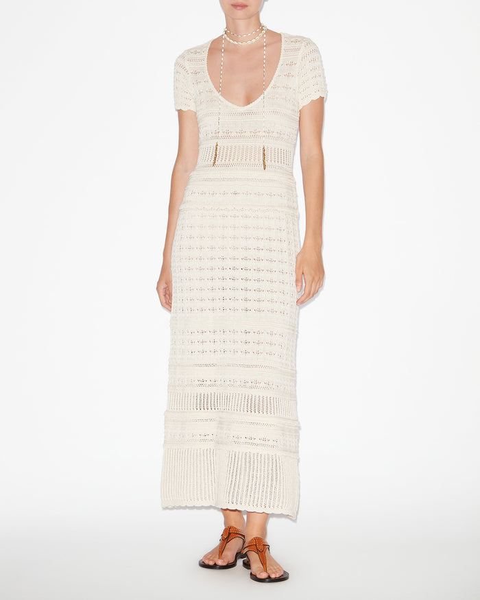 isabel marant ROBE AURORE Femme écru