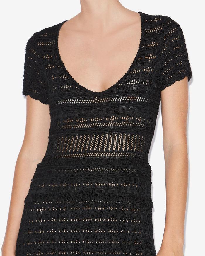 Isabel Marant ROBE AURORE Femme Noir