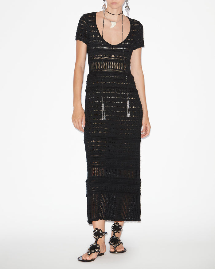 isabel marant ROBE AURORE Femme noir