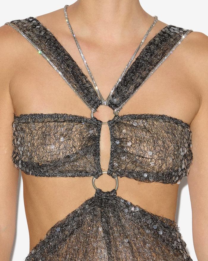Isabel Marant ROBE DALIE Femme Argent