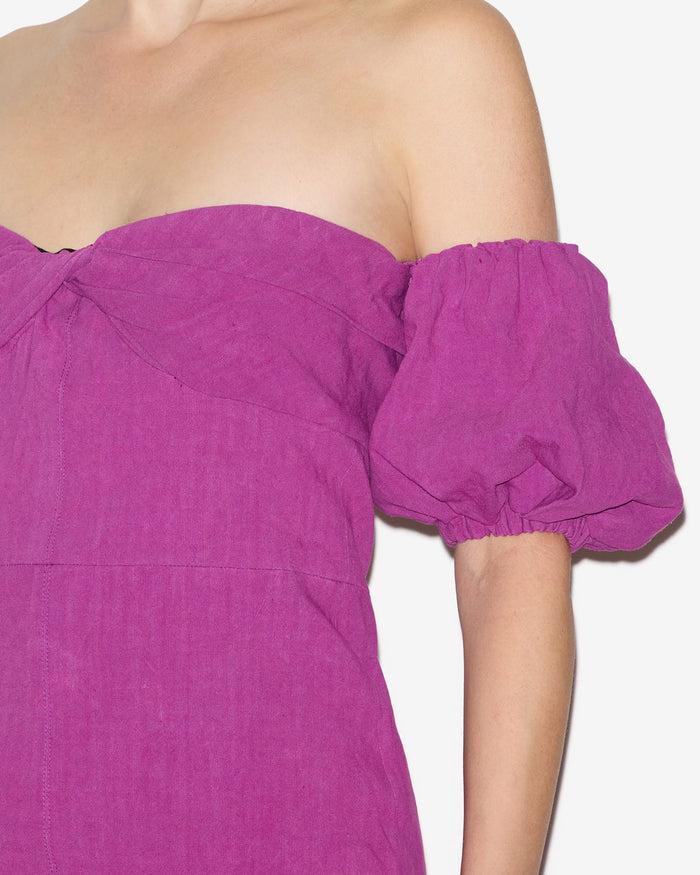 Isabel Marant Robe Darlena Femme Violet