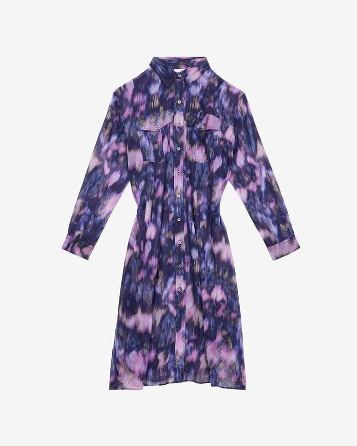 Isabel Marant ROBE ELIANE Femme Violet-lilas
