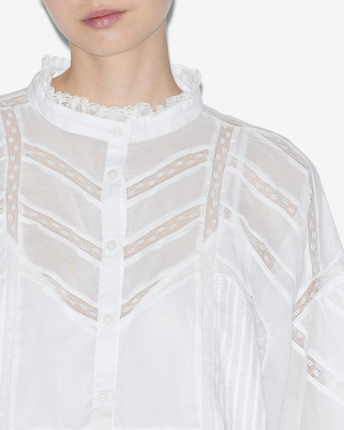 Isabel Marant Robe Galia Femme Blanc