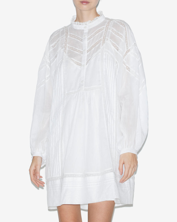 Isabel Marant Robe Galia Femme Blanc