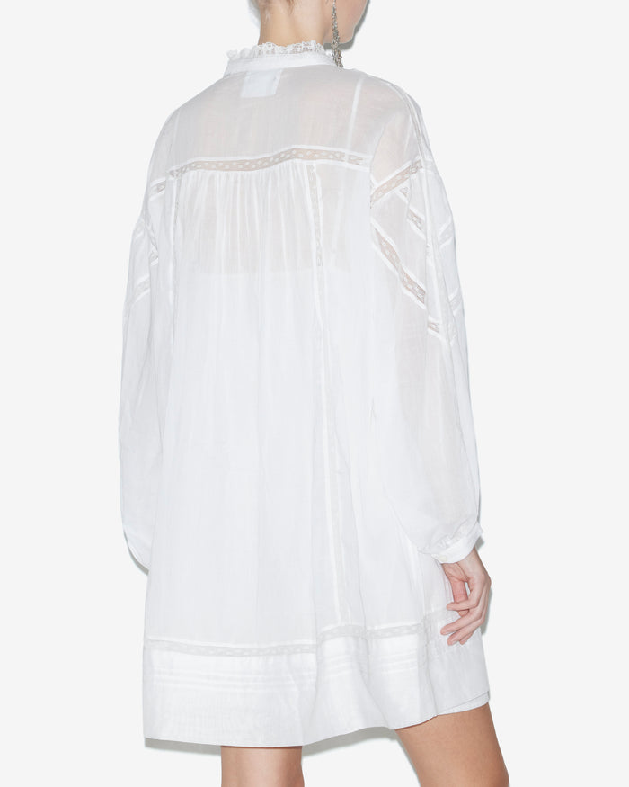Isabel Marant Robe Galia Femme Blanc