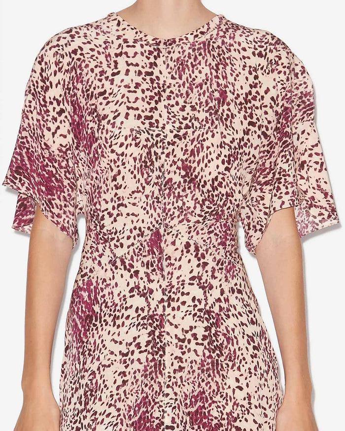 Isabel Marant ROBE KEANY Femme Violet-écru
