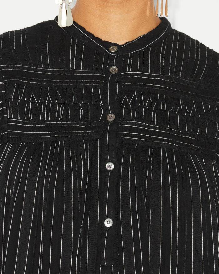 Isabel Marant Robe Leozi Femme Noir Délavé