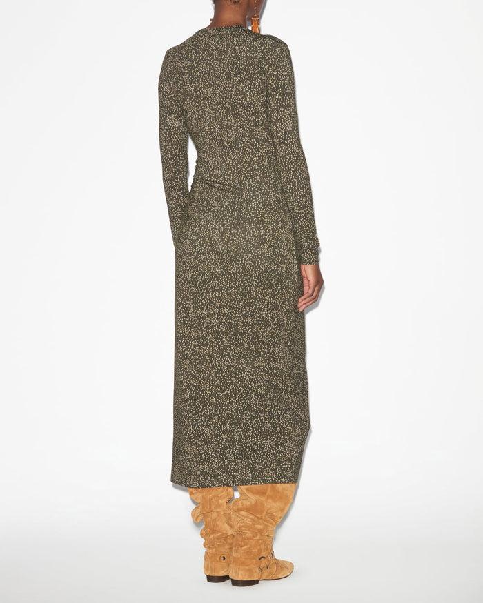 Isabel Marant Robe Lisy Femme Kaki-lime