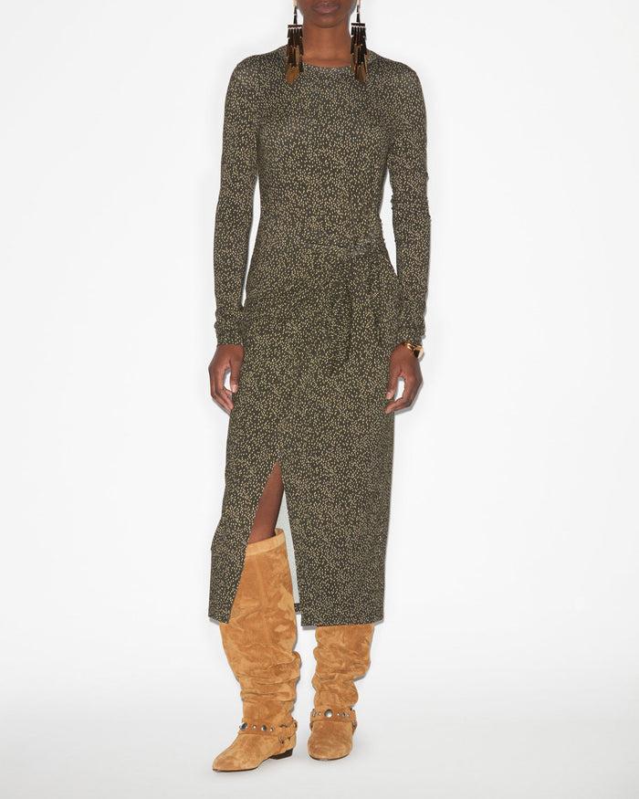 isabel marant Robe Lisy Femme kaki-lime