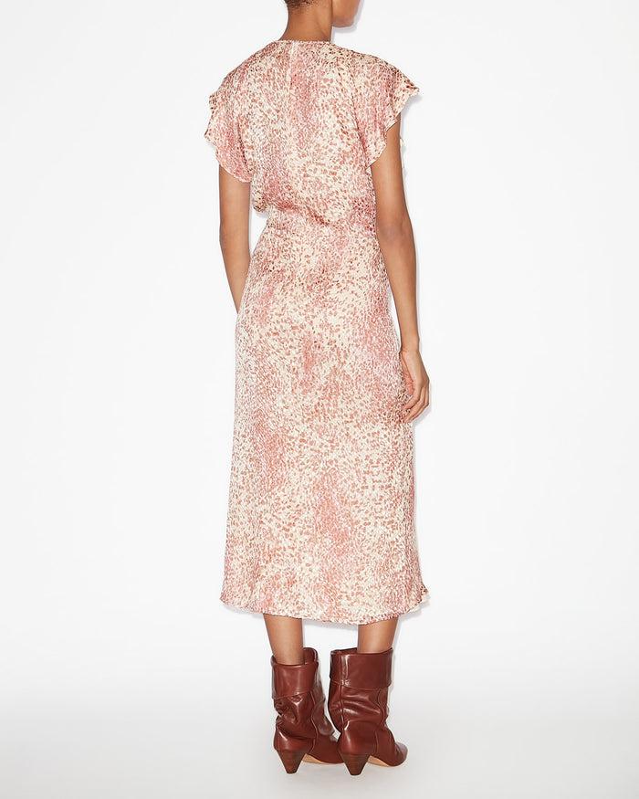 Isabel Marant ROBE LYNDSAY Femme Light Red/Ecru