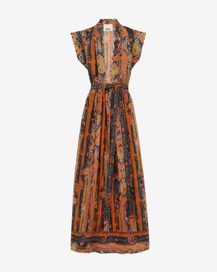 Isabel Marant ROBE MELISSA Femme Orange