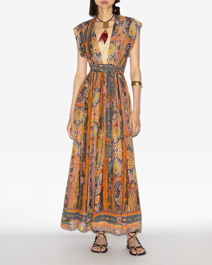 isabel marant ROBE MELISSA Femme orange