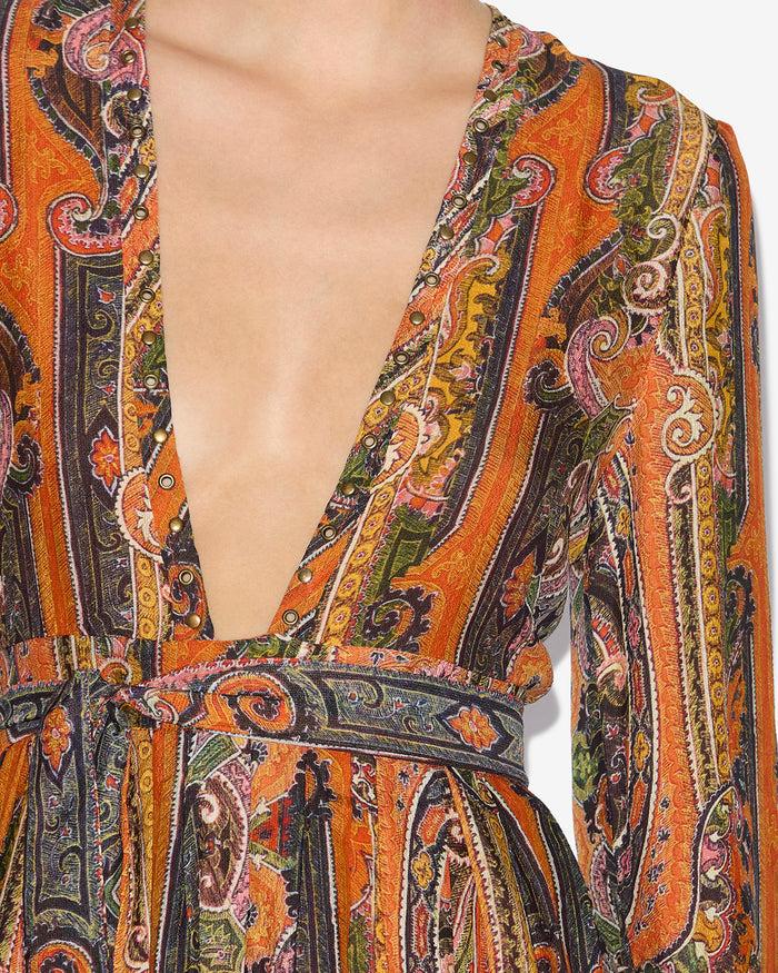 Isabel Marant ROBE MORGANE Femme Orange