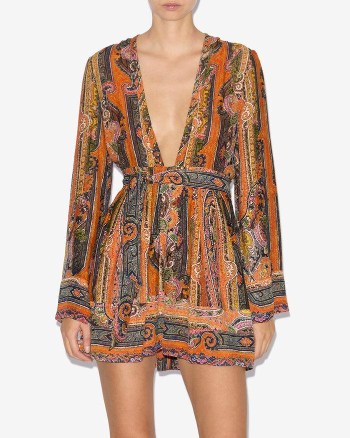 Isabel Marant ROBE MORGANE Femme Orange