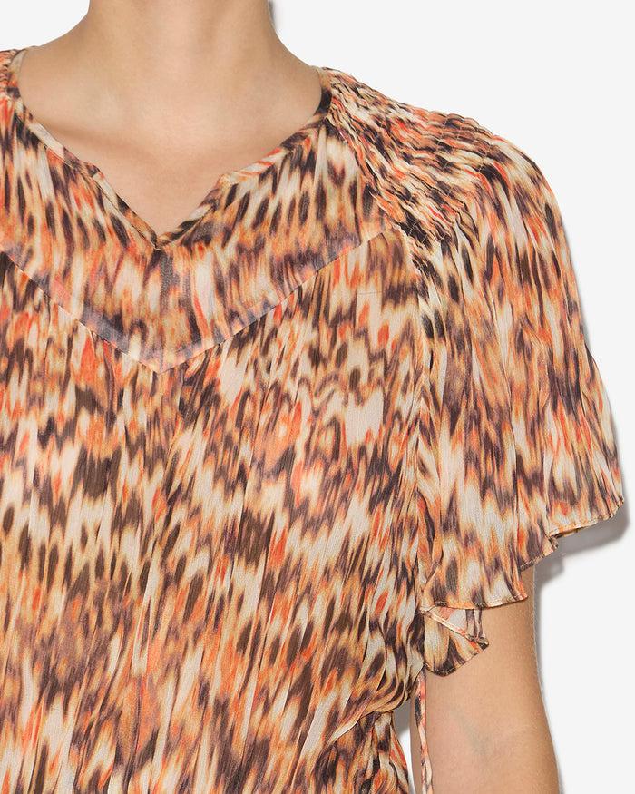Isabel Marant ROBE ODELIA Femme Orange