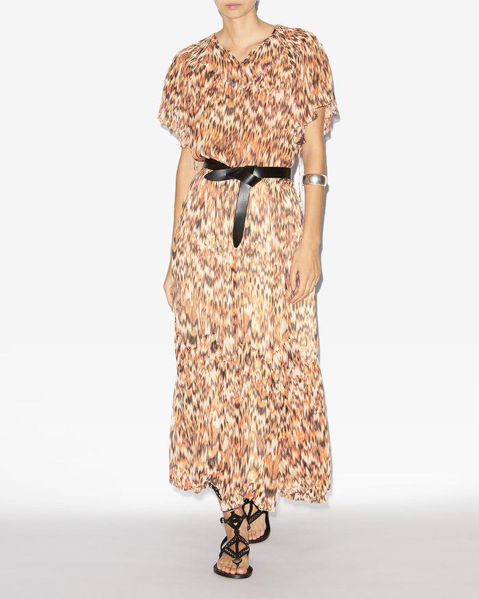 isabel marant ROBE ODELIA Femme orange