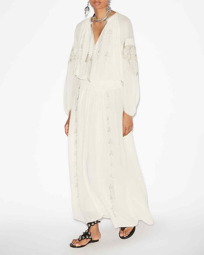 isabel marant ROBE ODILIA Femme écru