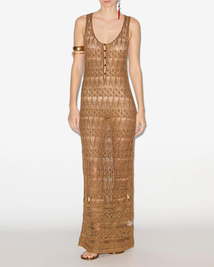 isabel marant ROBE PERNILLE Femme doré