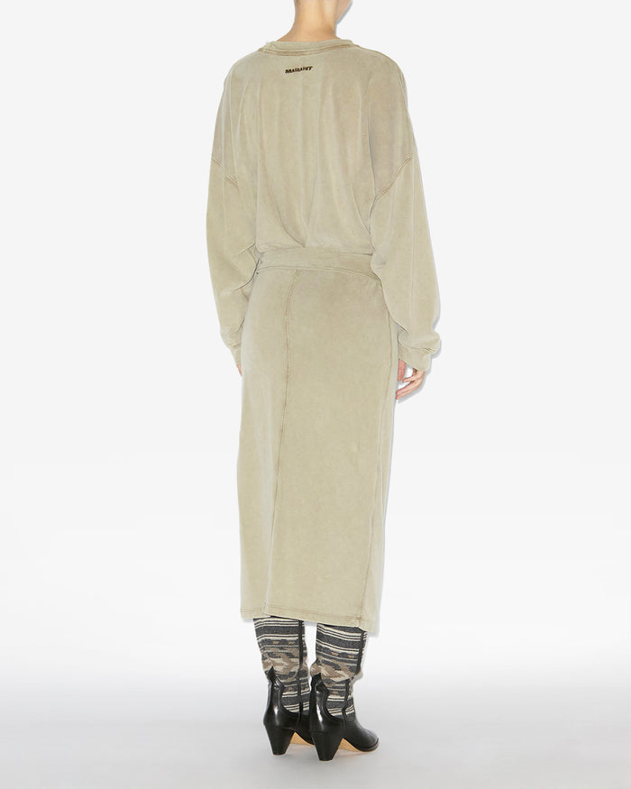 Isabel Marant ROBE SANDRINA Femme Clair Kaki