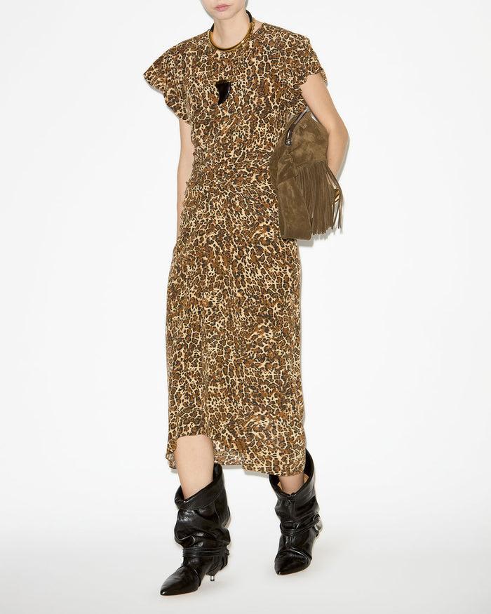 Isabel Marant Robe Terena Femme Léopard