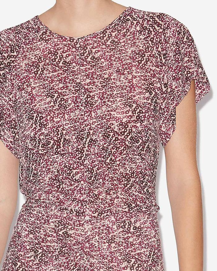 Isabel Marant ROBE TERENA Femme Violet-écru