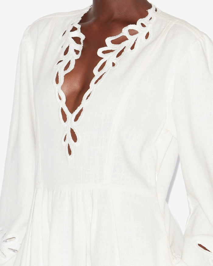 Isabel Marant ROBE TIANNY Femme Blanc