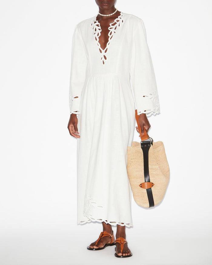 isabel marant ROBE TIANNY Femme blanc