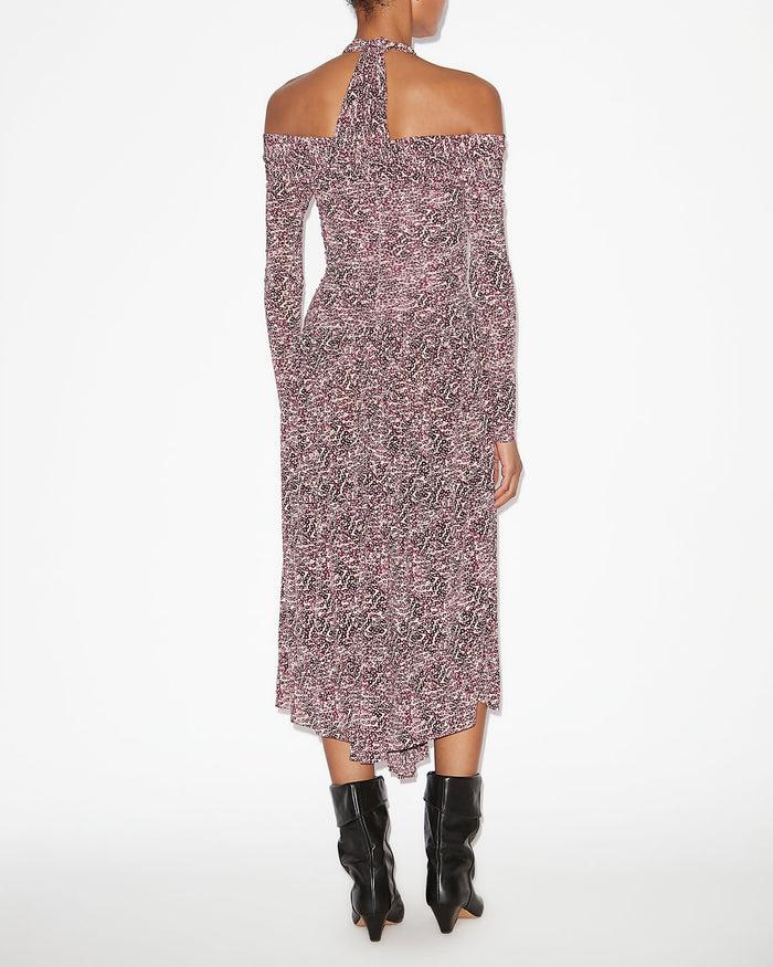 Isabel Marant ROBE VALENTINE Femme Violet-écru