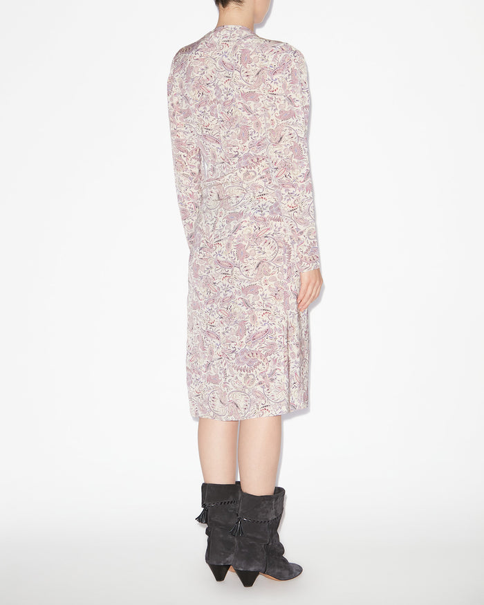 Isabel Marant ROBE ZELIHA Femme écru-violet