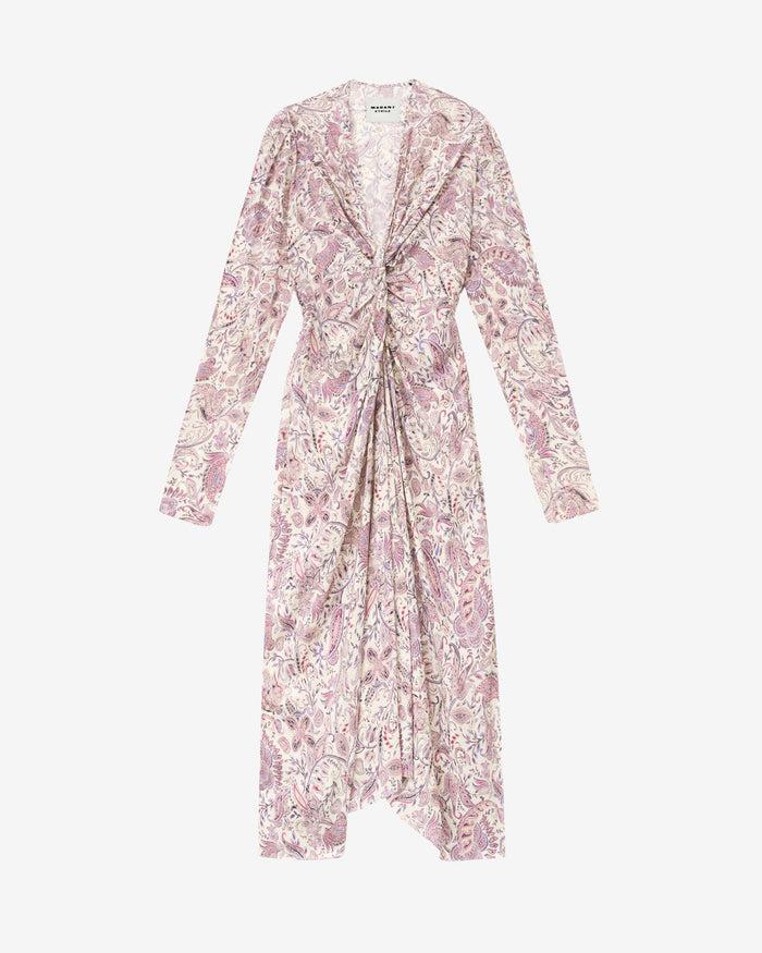 Isabel Marant ROBE ZELIHA Femme écru-violet